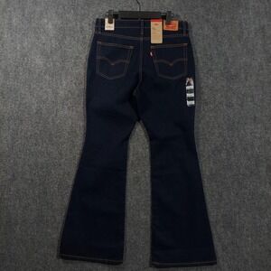 Levi's 726 High Rise Flare Jeans Womens 30x30 Dark Wash Stretch Denim Pants Y2K